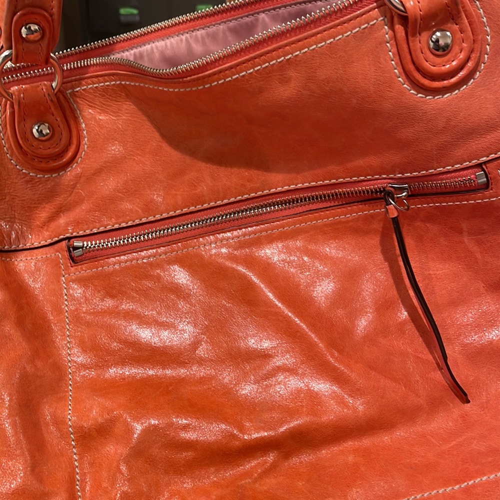 Well loved orange Coach bag - Picture 16 of 16